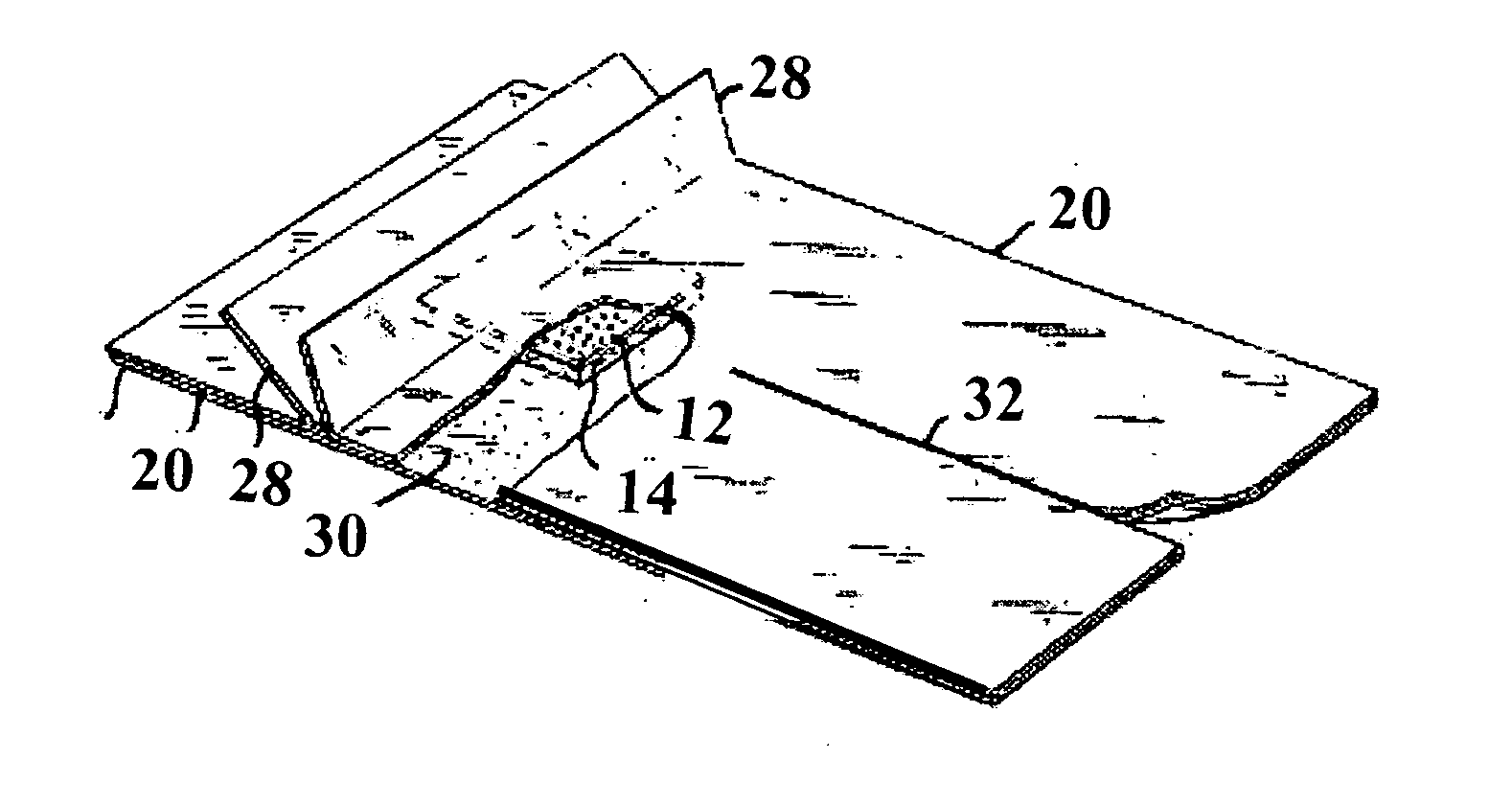Wound dressing with a bacterial adsorbing composition