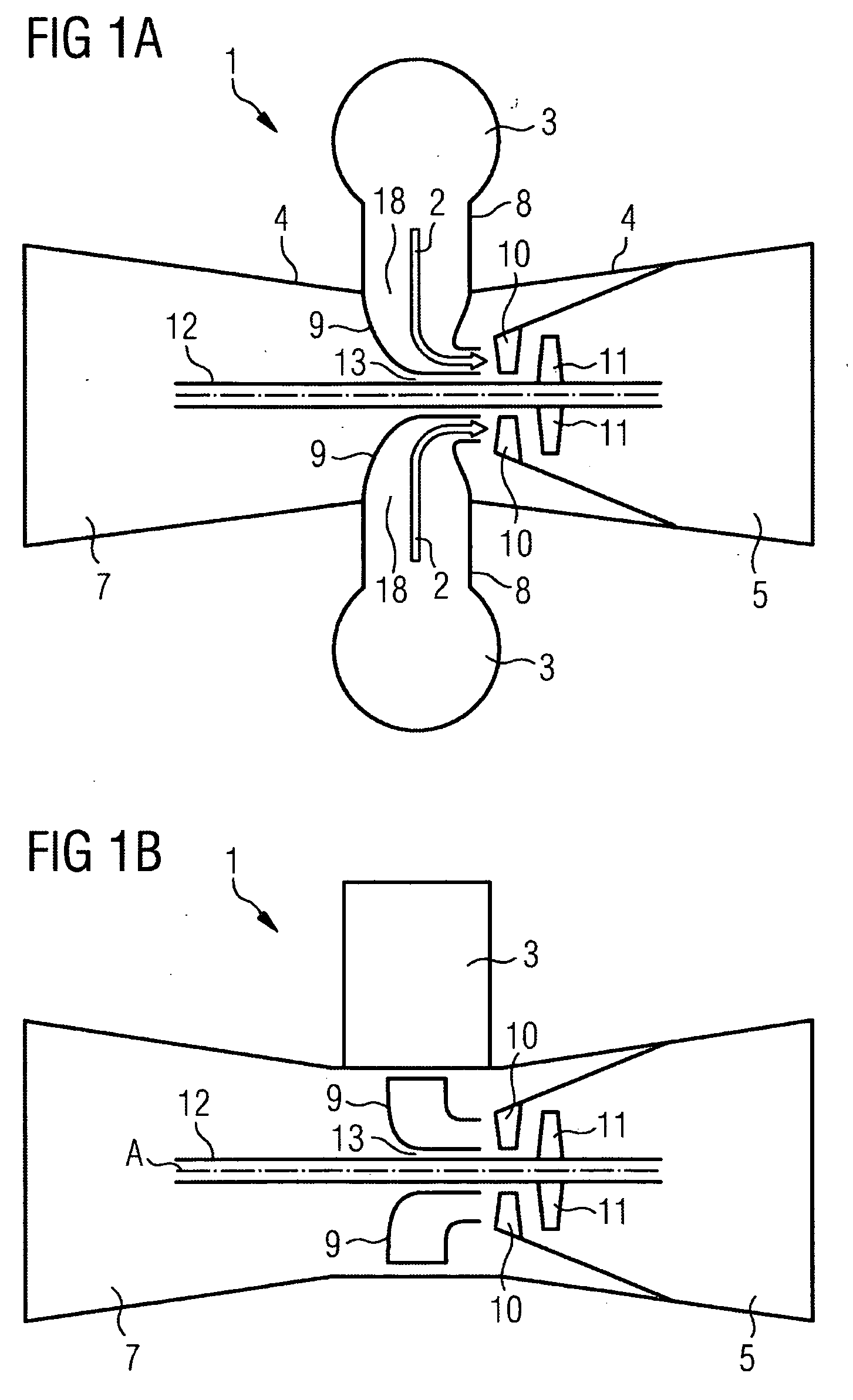 Hot-Gas-Ducting Housing Element, Protective Shaft Jacket and Gas Turbine System