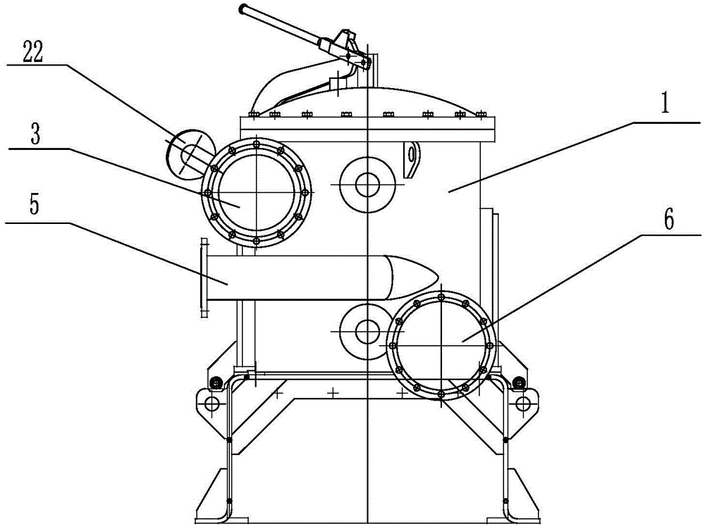 Rotary drum type screening joint machine