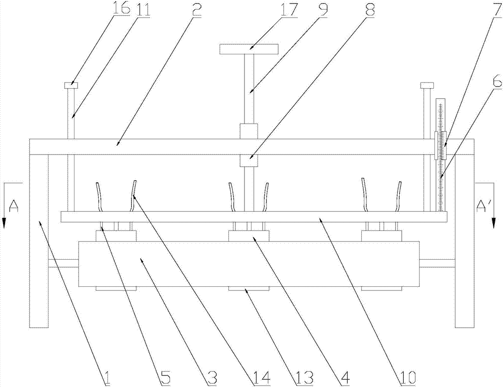 Multi-welding-spot alloy welding powder coating mechanism capable of adjusting coating thickness