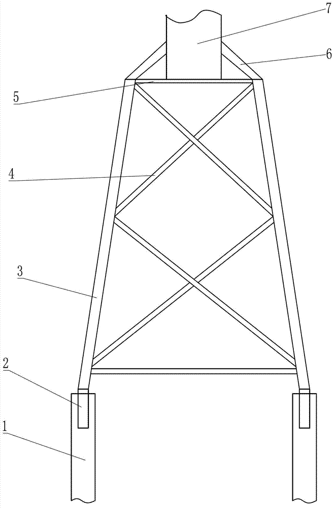 Truss structure of wind turbine generator set