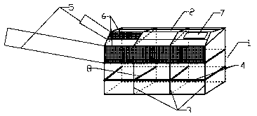 Glass reinforced plastic water storage device for mountain forest fire prevention