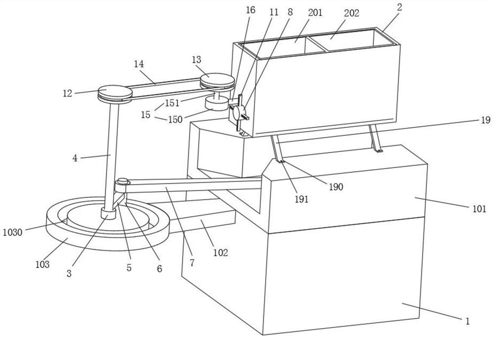 A grinding and cleaning mechanism for axle blocks