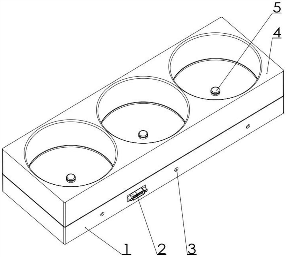 Liquid level monitoring and alarming device for washing liquid and waste liquid bottles of plate washing machine