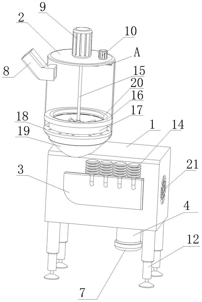 Fish gelatin protein extraction device and extraction method thereof