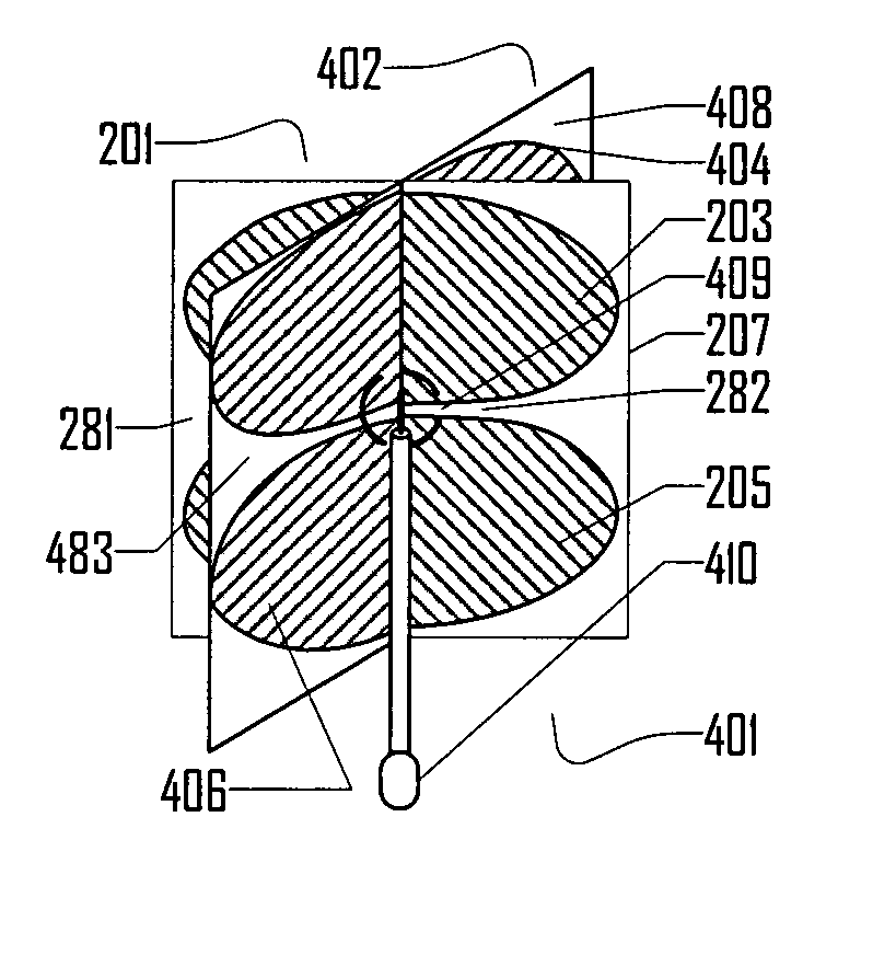 Broadband electric-magnetic antenna apparatus and method