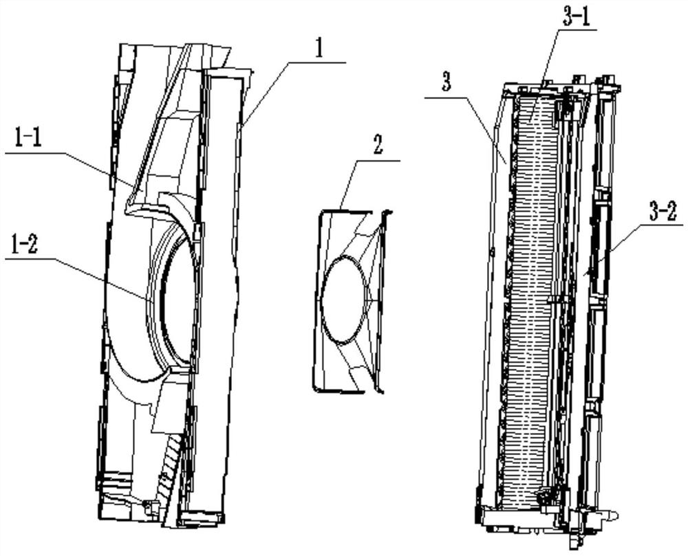 Air conditioner with double-stage flow guide system for single-centrifugal up-and-down air outlet