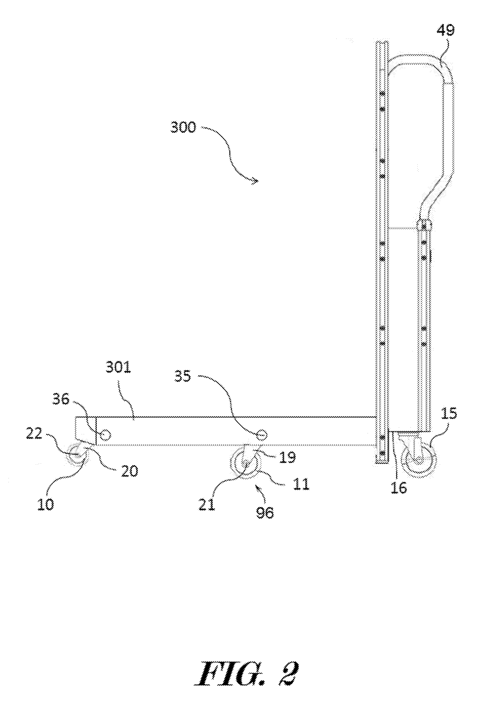 Pallet transporting device