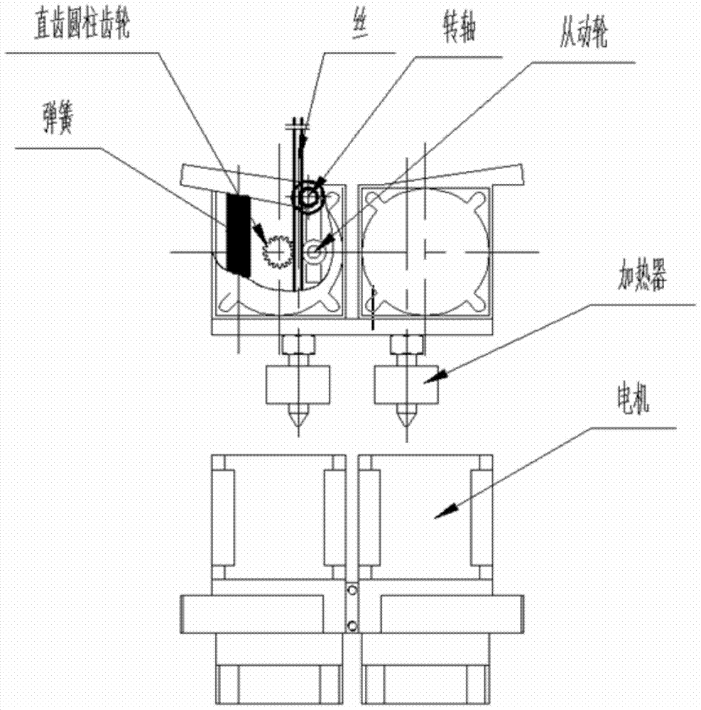 A 3D printing feeding mechanism and its application method