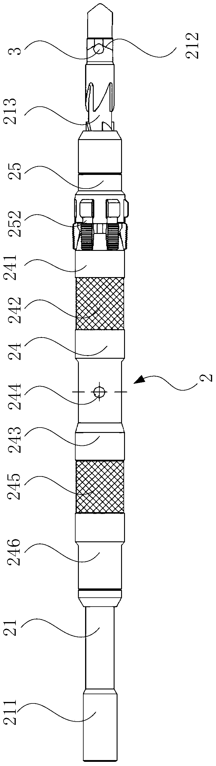 A fracturing hole opening and closing system