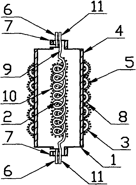 Novel fluorescent lamp electrode and installation method thereof