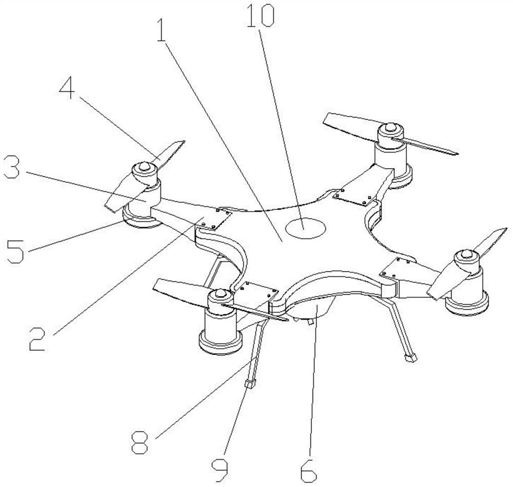 Agricultural spraying unmanned aerial vehicle with rotary spraying function