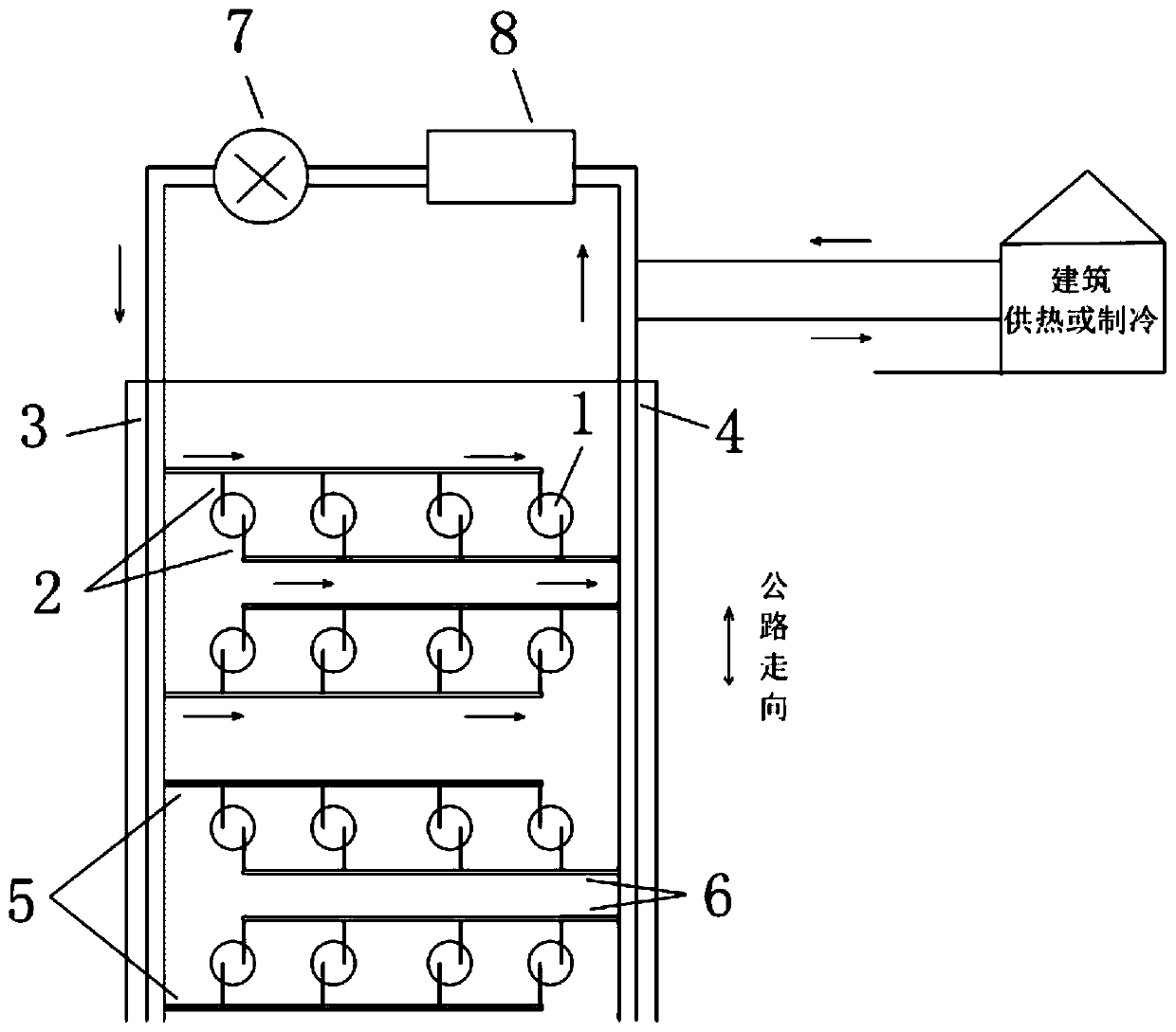 Plastic sleeve energy source pile structure and construction method