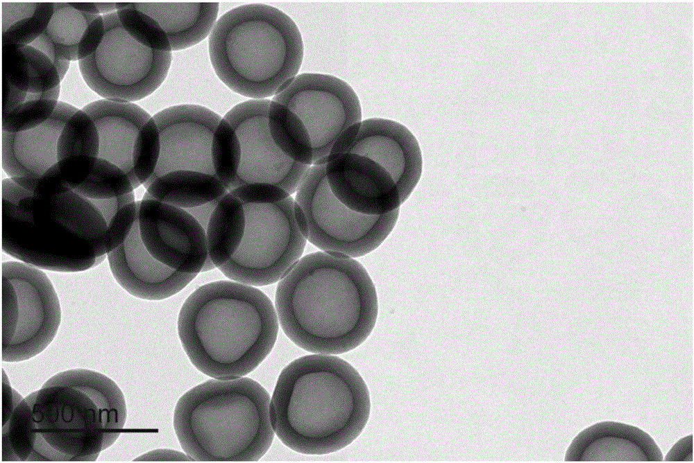 Aminated polymer hollow nanomaterial preparation method