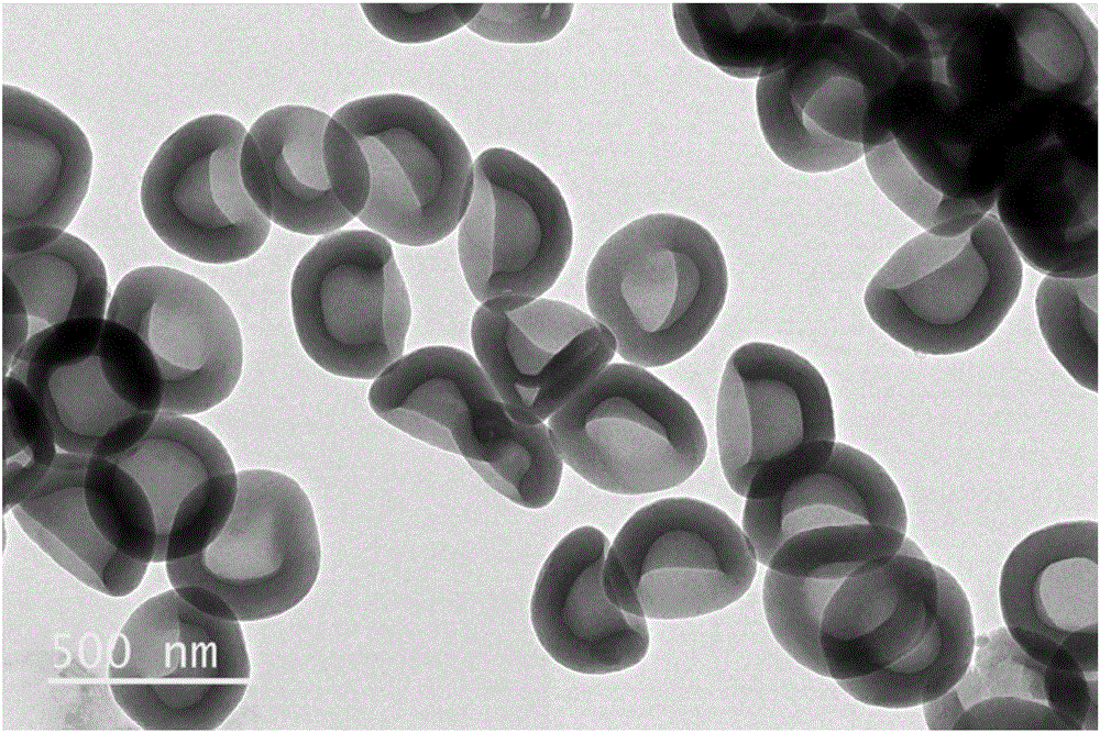 Aminated polymer hollow nanomaterial preparation method