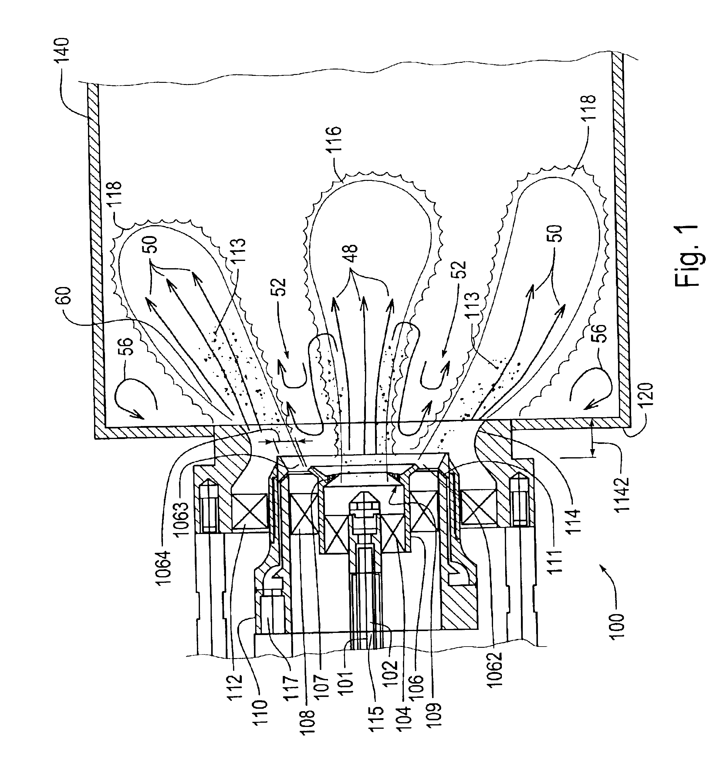 Piloted airblast lean direct fuel injector with modified air splitter
