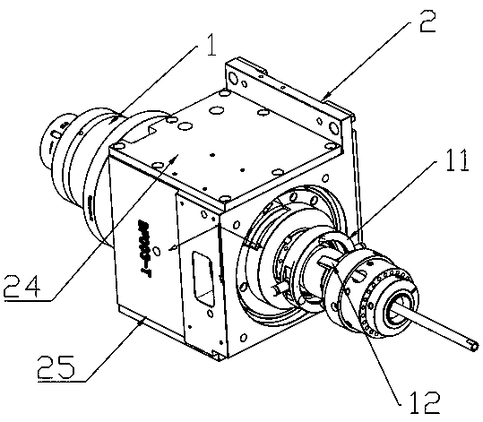 Synchronous servo electric spindle of precision numerical control machine tool