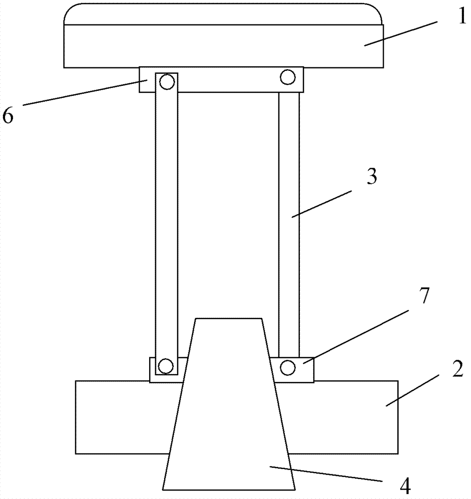 Portable venous transfusion hand placing rack