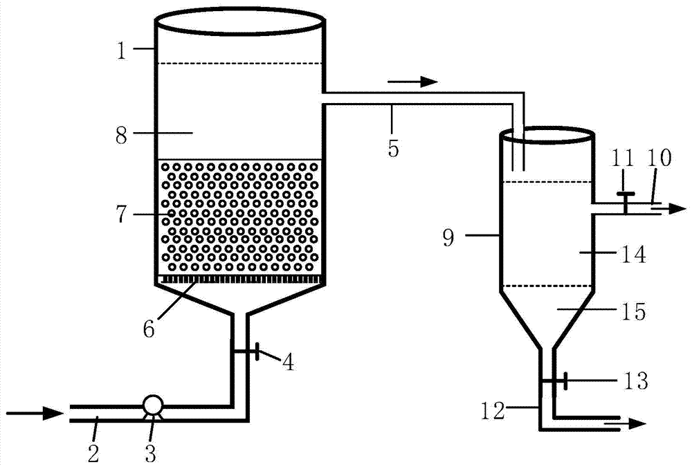 Oil-water separation device and method for water-in-oil emulsion