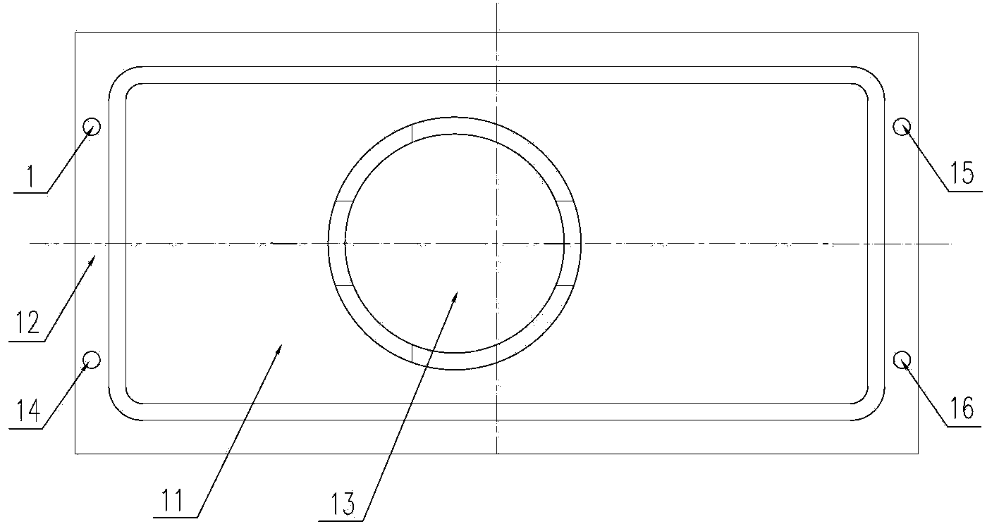 Precision numerical control processing method for thin-wall aluminium plate partially provided with through holes