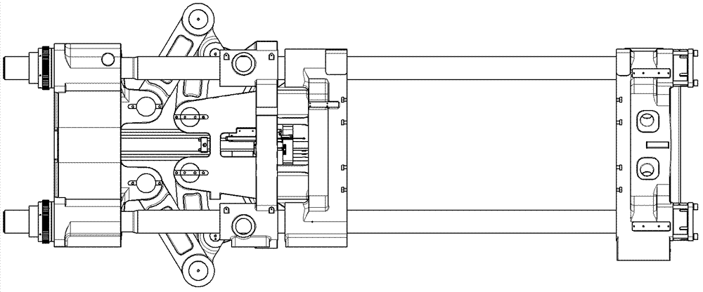 Mold locking mechanism of plastic injection molding machine