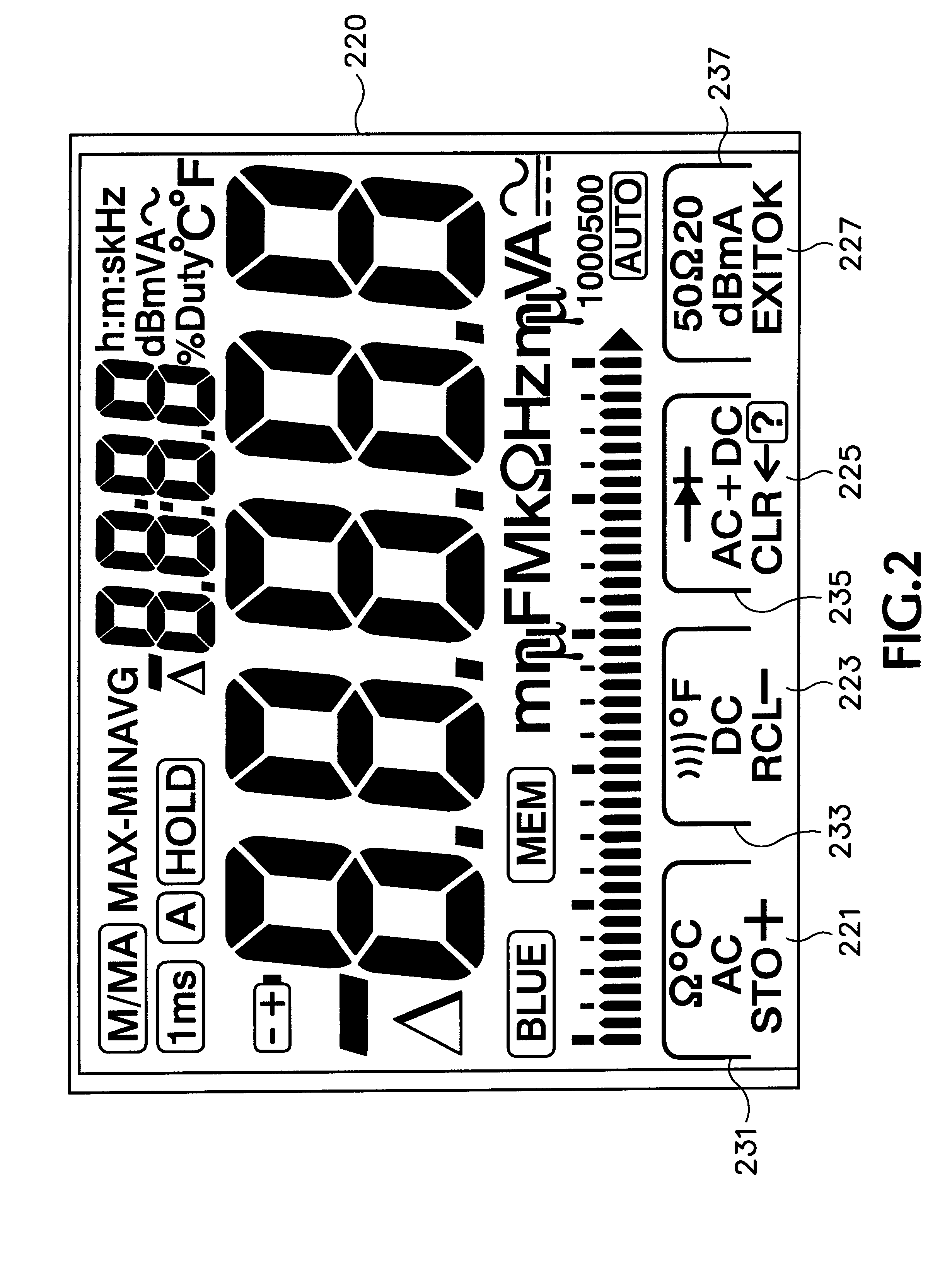 Simplified user interface and control system for a multimeter