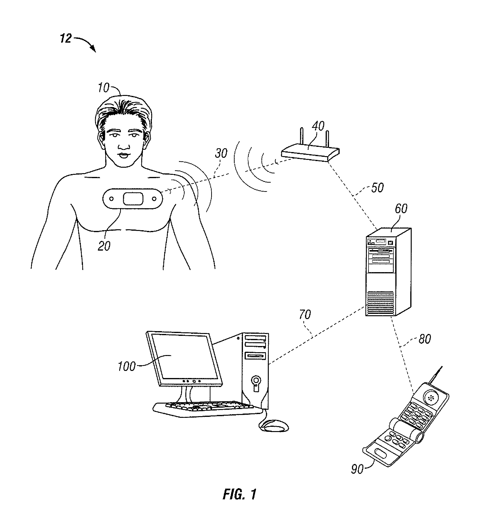 System and method for conserving battery power in a patient monitoring system