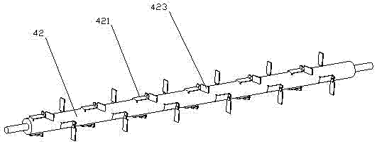 A device for cleaning rose green plant leaves on the outer wall of a house