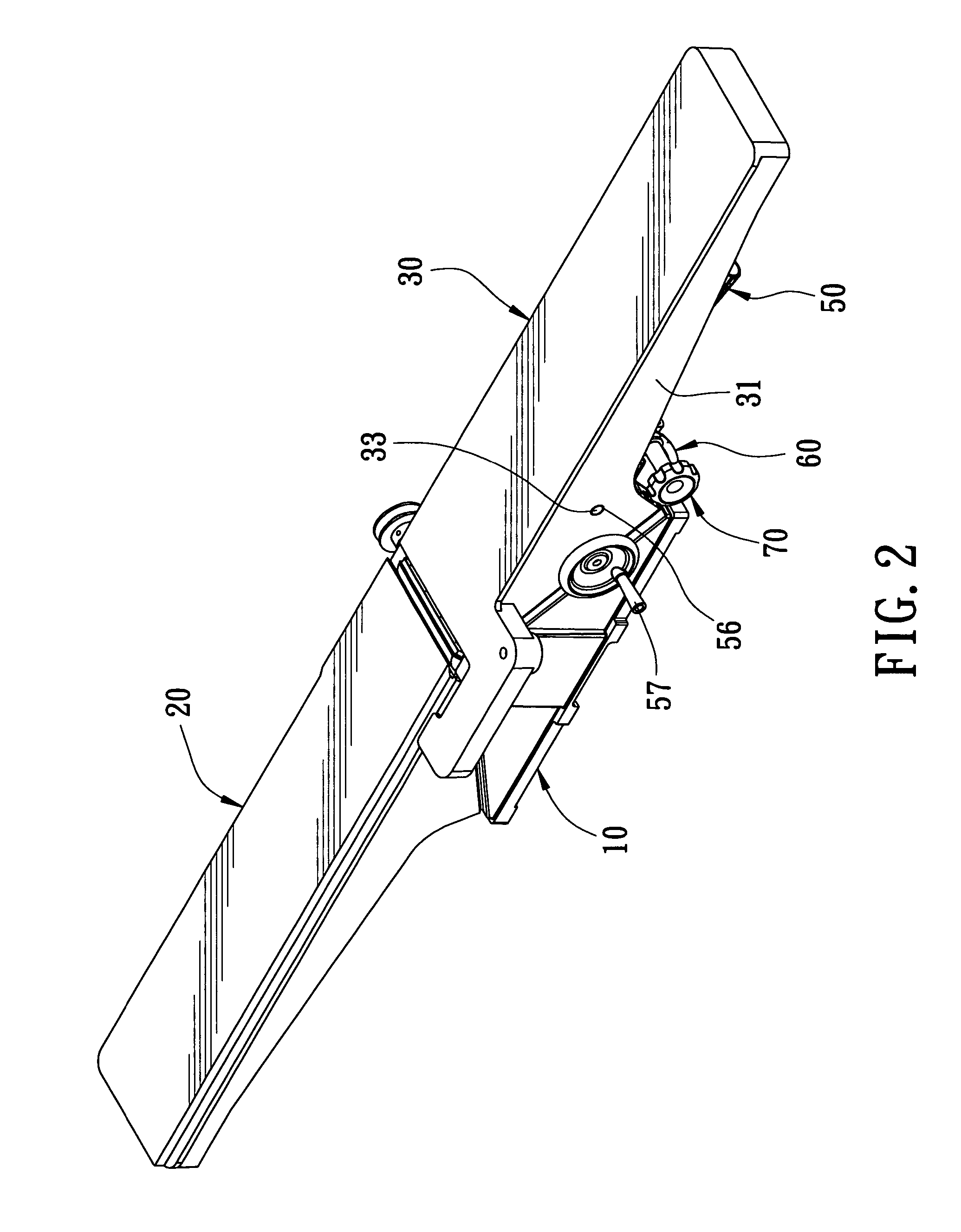 Swiftly and minutely adjusting device for a wood-planer working table