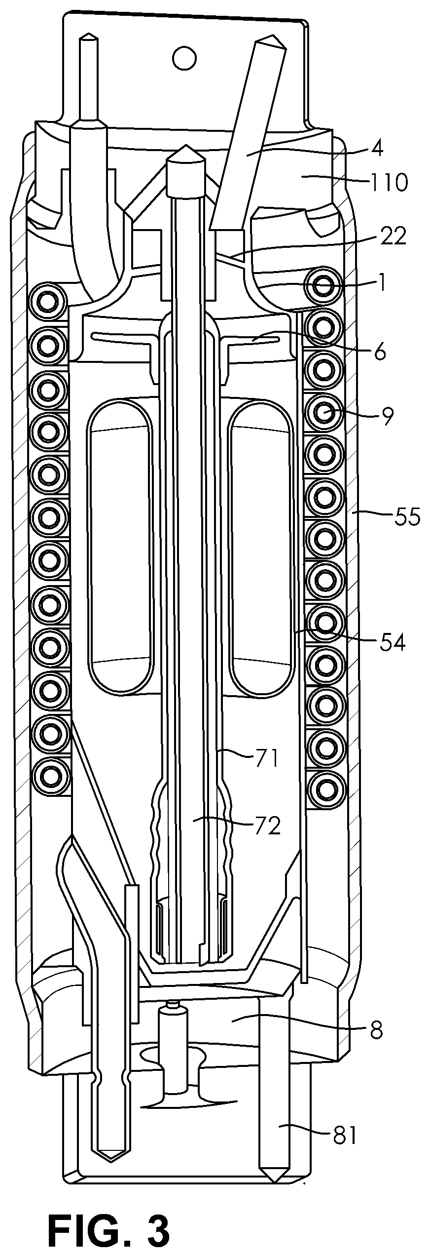 Cyclone for separation of gas-liquid mixture, and a refrigerant accumulator containing this cyclone