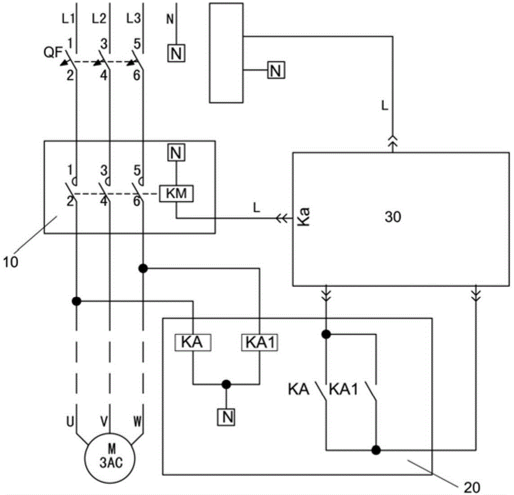 Detection circuit used for contactor