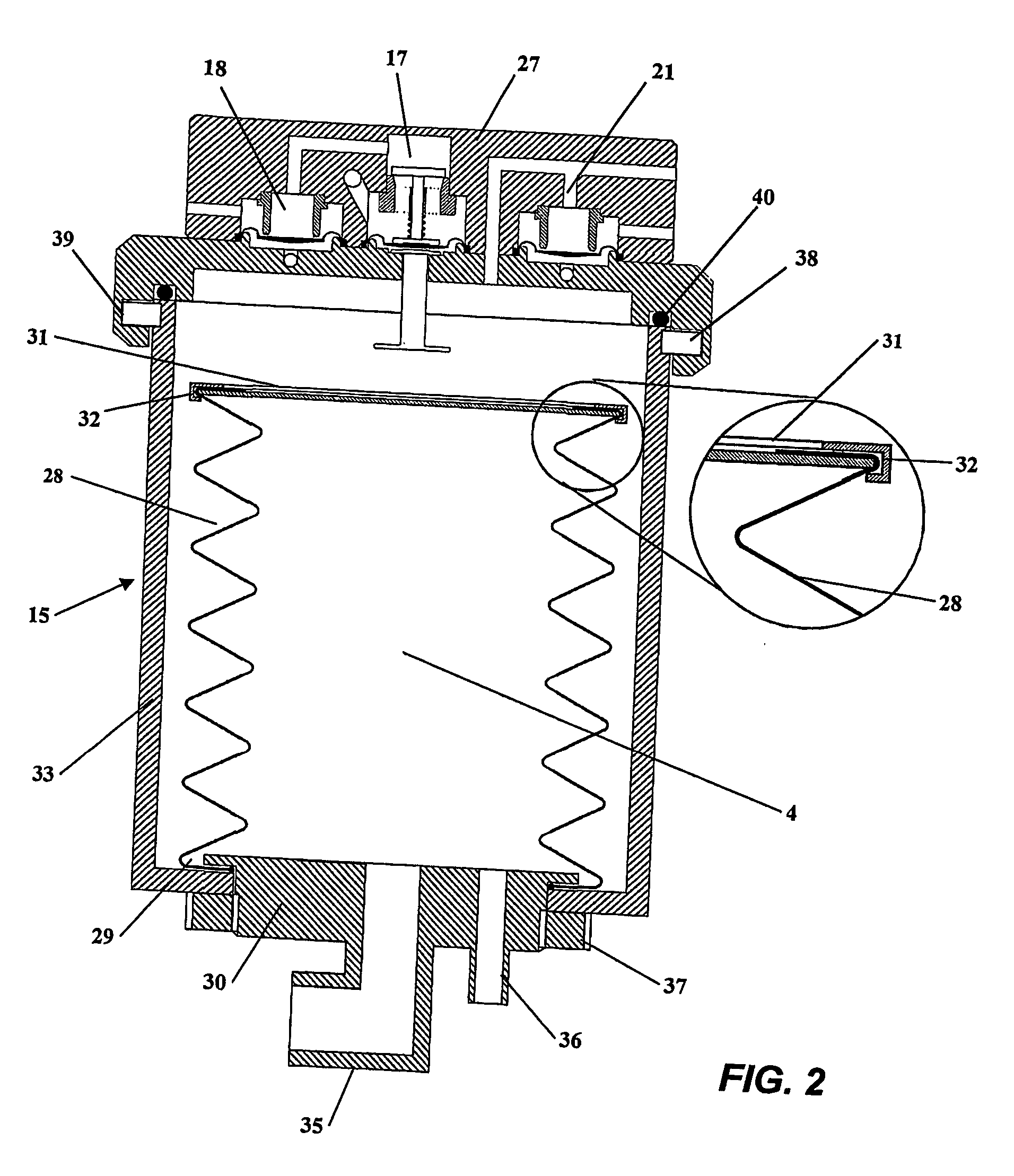 Ventilation system for respiratory devices