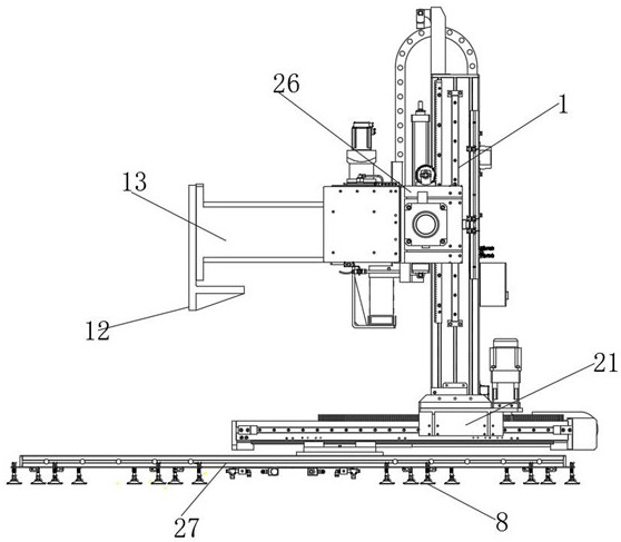 Truss manipulator for stamping carrying and material taking