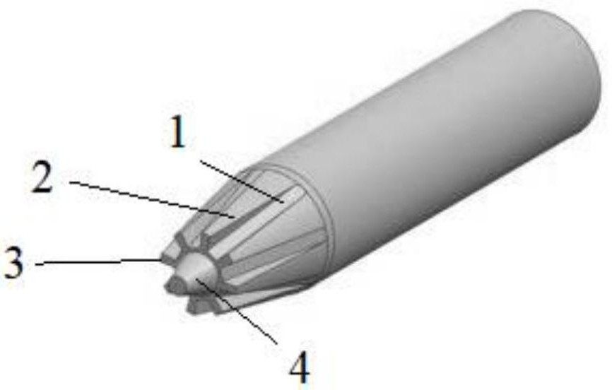 A bullet structure for improving the ballistic stability of projectile penetrating concrete target plate