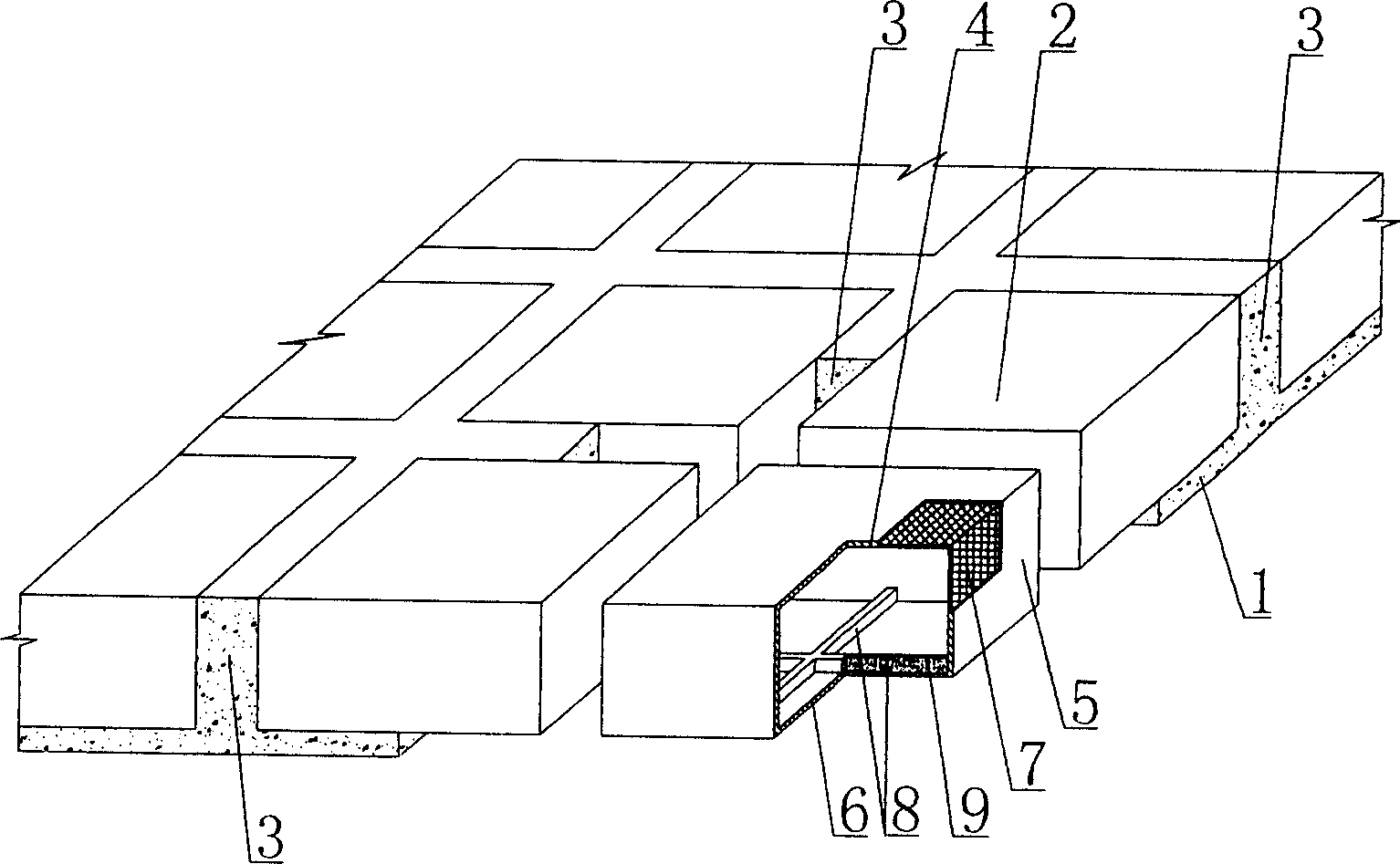 In-situ cast hollow concrete slab