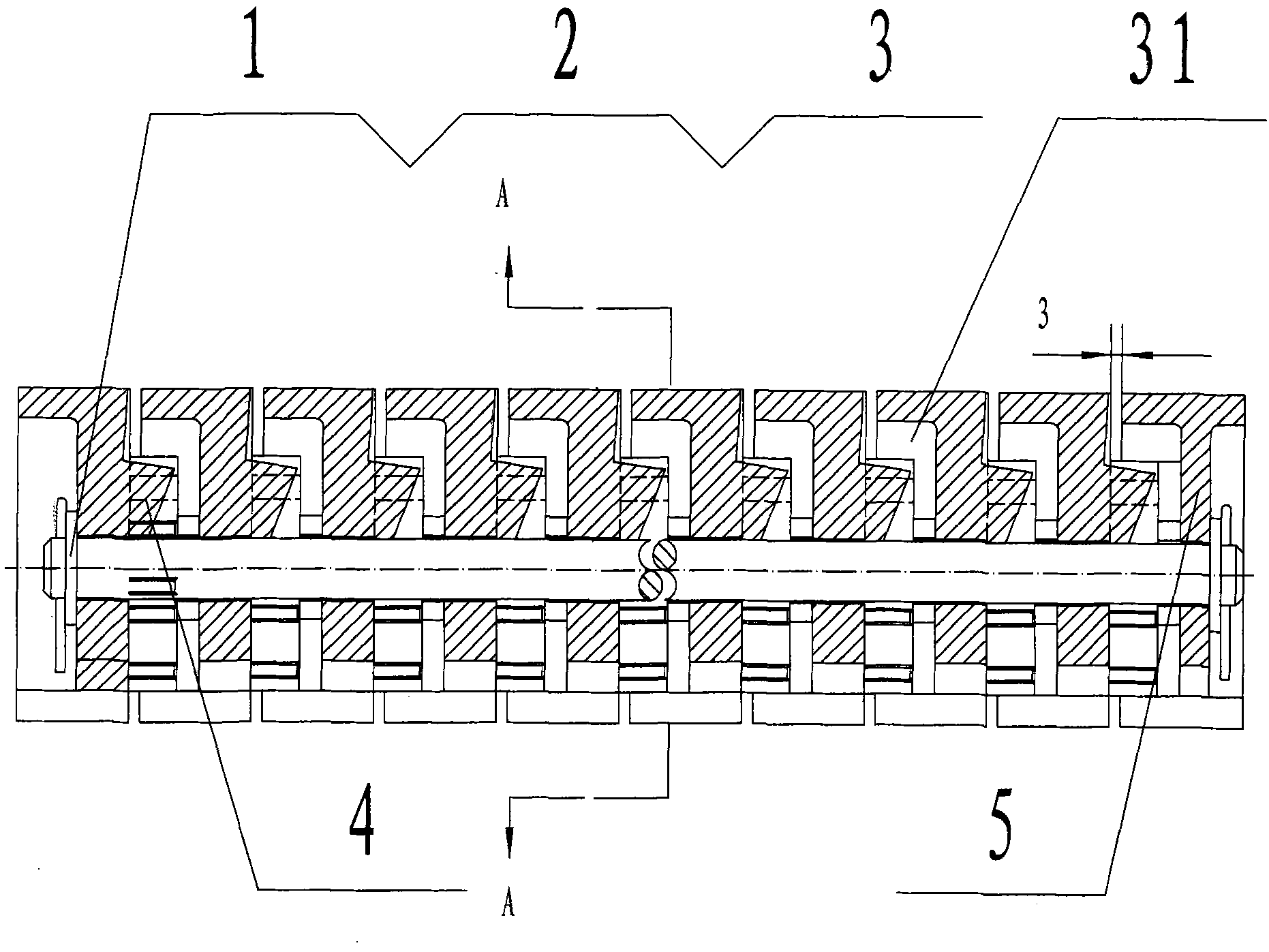 Non-coal leaking front air-outlet reciprocating grate segment for large suspension-type reciprocating grate
