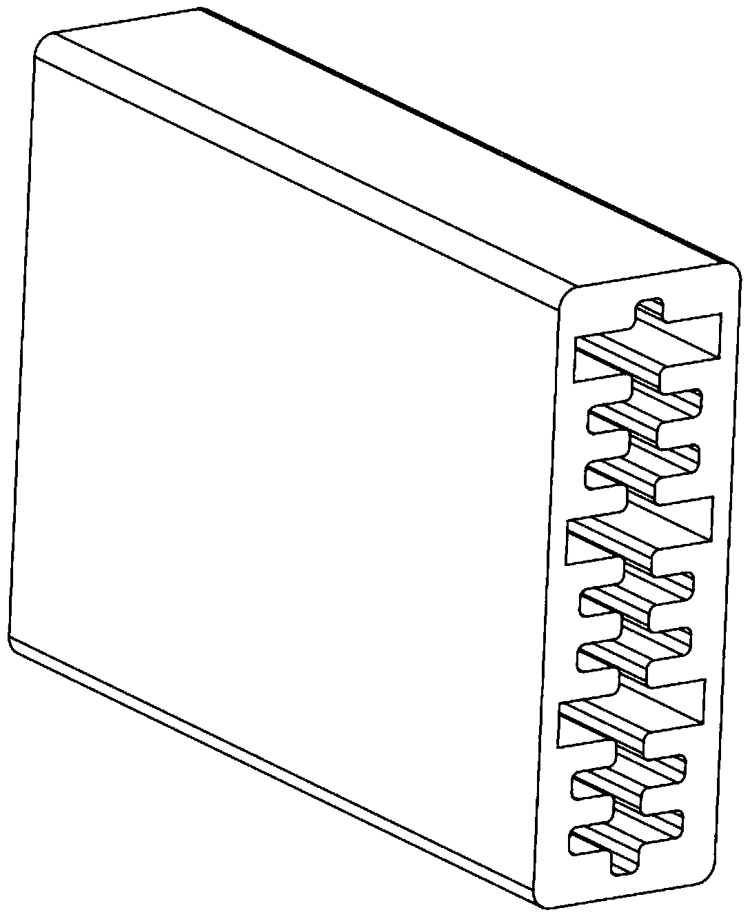 A chip module part of a speed regulating resistor of an automobile air conditioner and the speed regulating resistor