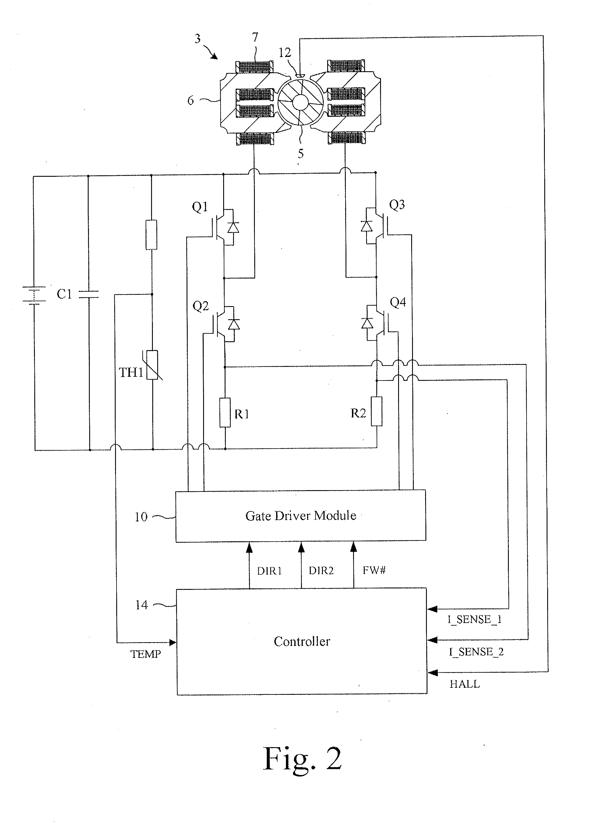 Control of a brushless motor