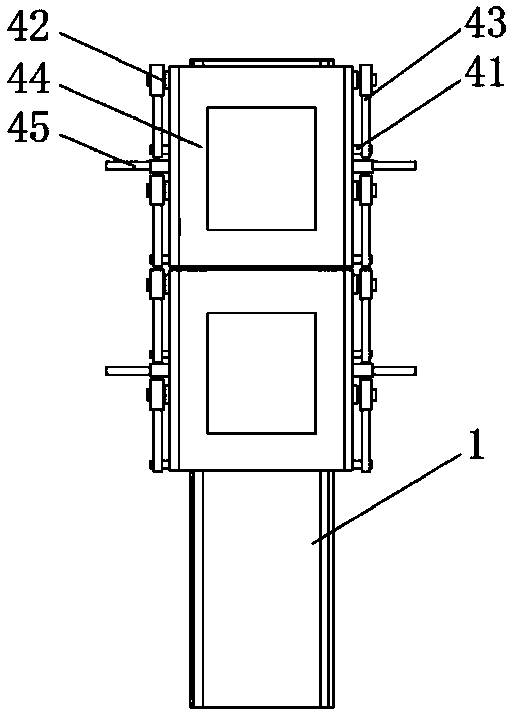 Positioning device for welding semiconductor parts