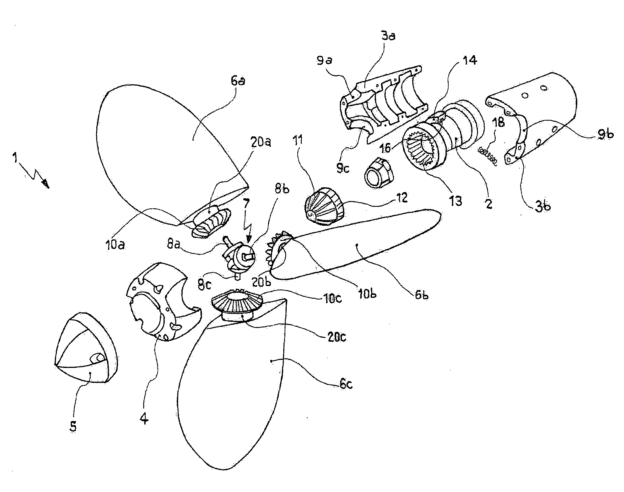 Variable-pitch propeller