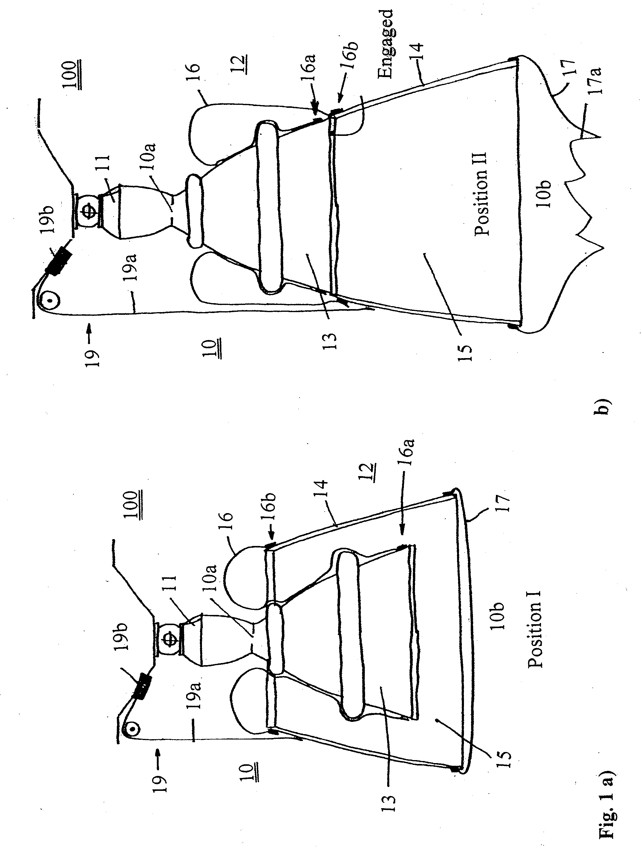 Extendible exhaust nozzle bell for a rocket engine