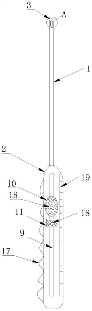 Guide needle with smooth needle hole for line carving sawtooth line