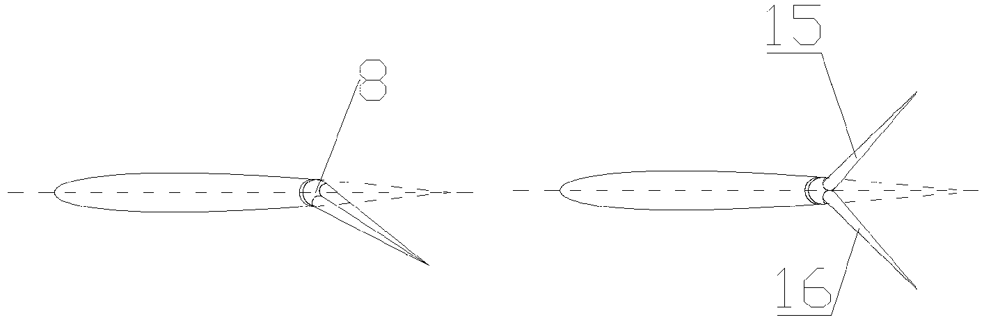 Light airscrew flying wing aircraft capable of taking off and landing in short distance