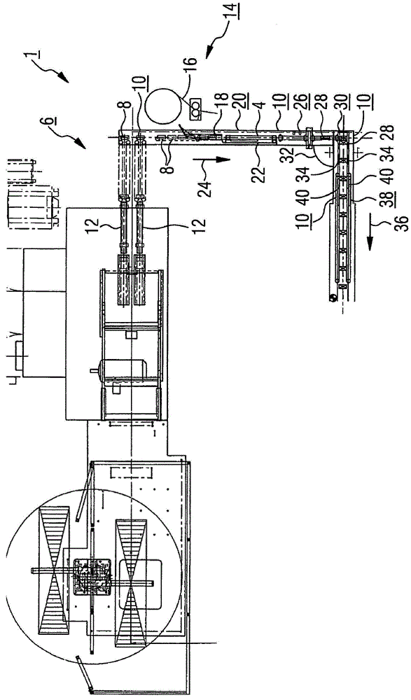 Method for separating a sheet-material tube containing product stacks, packaging installation for implementing the method, and perforated tubular sheet material