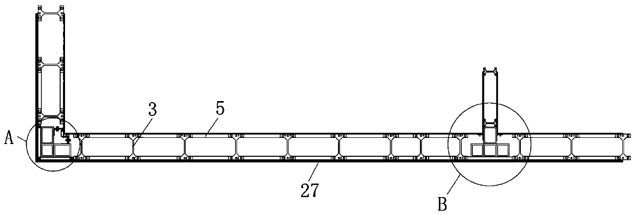 Medium-ring heat preserving wall installation structure