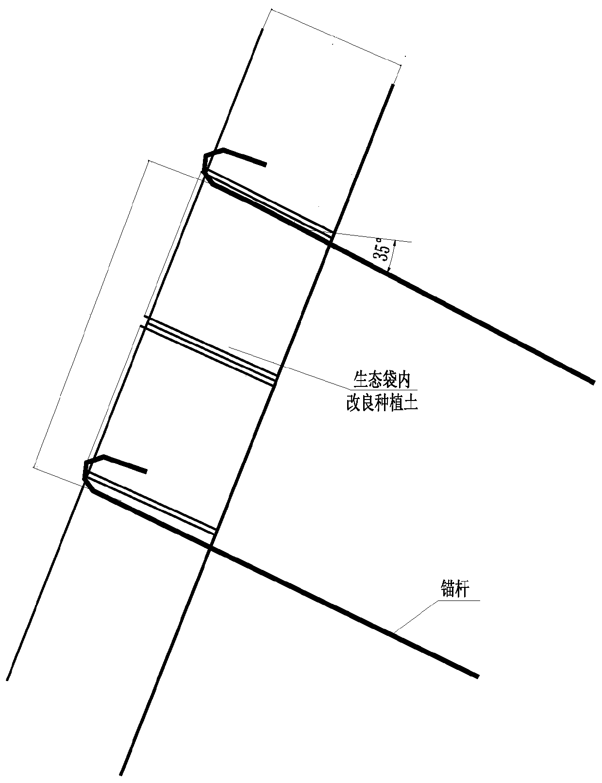 Anti-scouring river bank hydro-fluctuation belt ecological management method