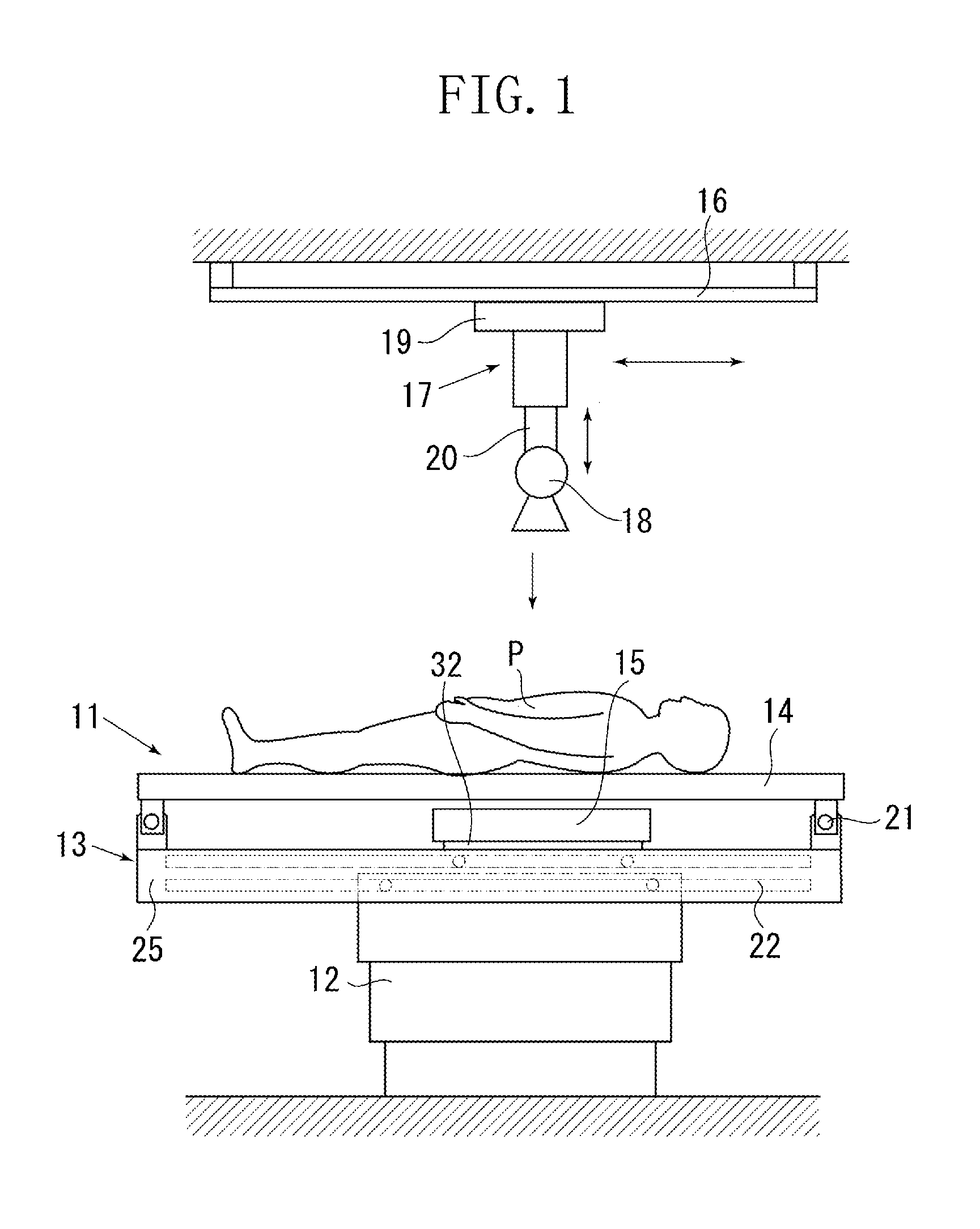 Radiation imaging apparatus and table therefor