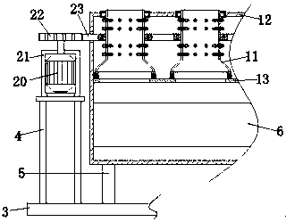 Corn threshing device with screening function for agricultural production