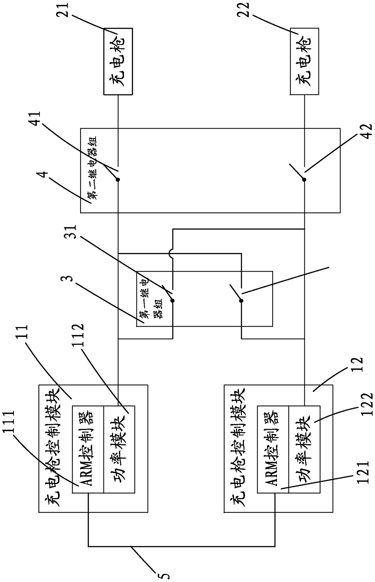 A method for power coordination control of independent two guns of a charging pile