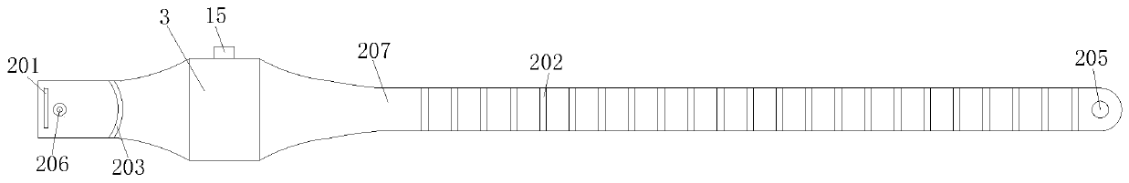 Flexible infrared temperature measuring device suitable for moving contact arm of high-voltage switch cabinet